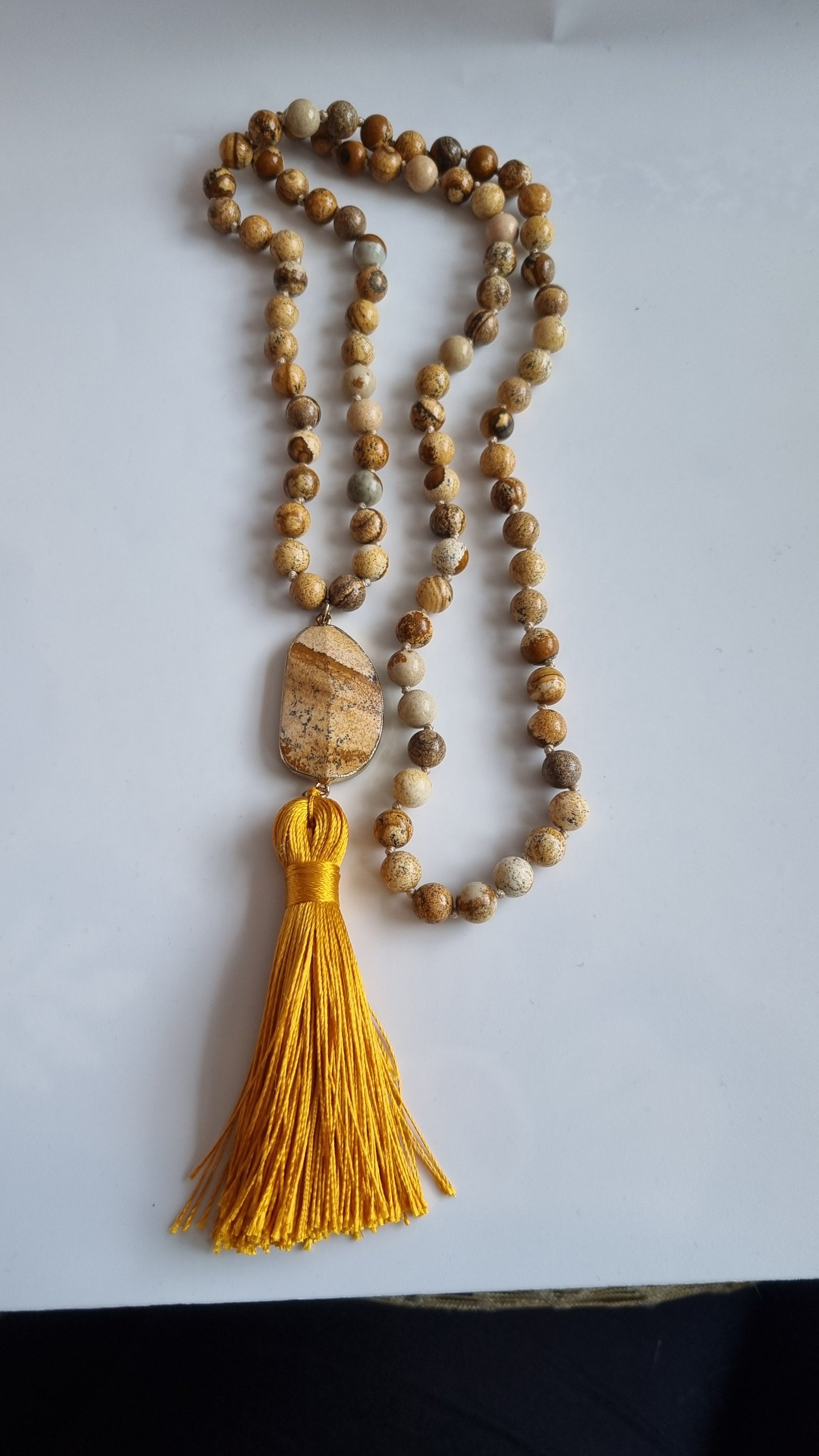 Handmade natural Stone jasper necklace made with love