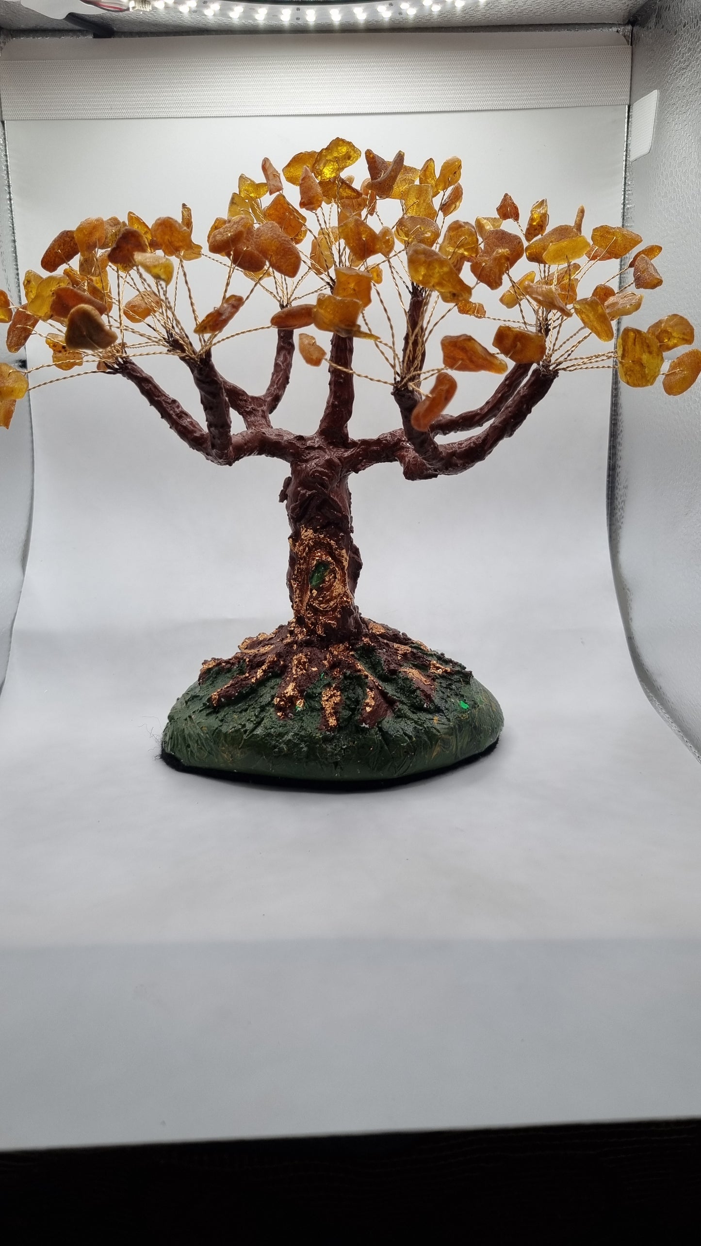 Handmade tree from natural Baltic Amber  vary beautiful decor