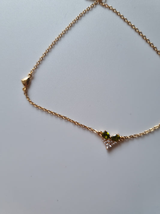 Ankles 18kr.gold plated ankles hypoallergenic waterproof with zircon stones